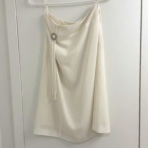 Elegant Ivory Midi Skirt